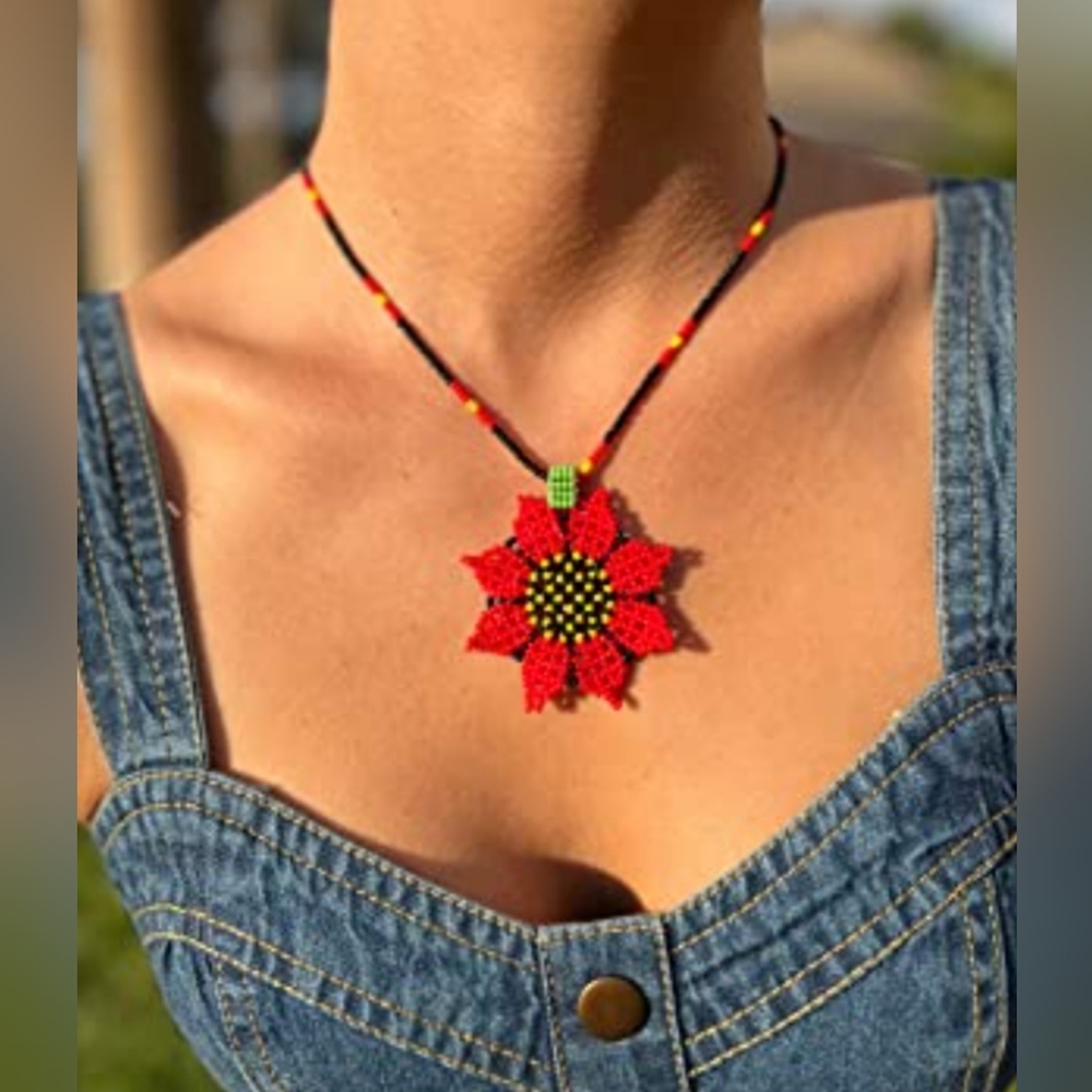 Handmade beaded necklace